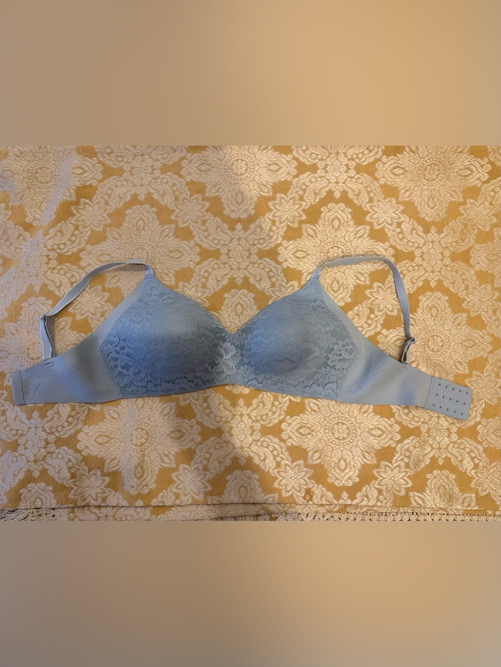 knix Lace Wingwoman Wireless Bra in Endless Sky